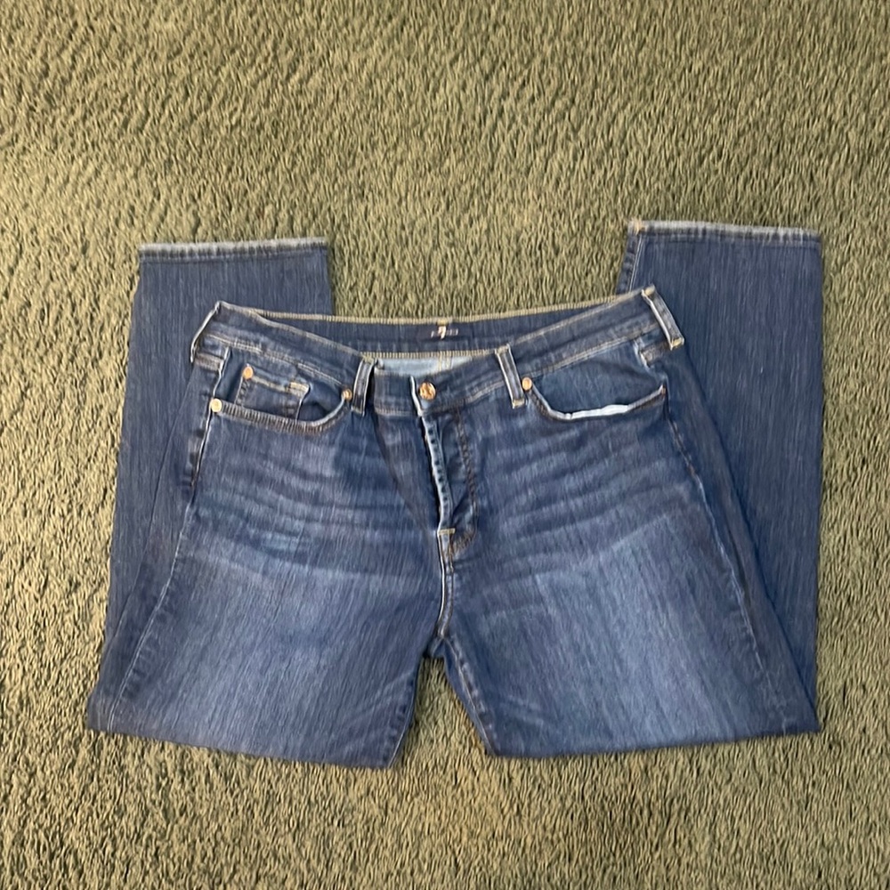 7 for All Mankind Josefina Skinny Boyfriend Sz 32